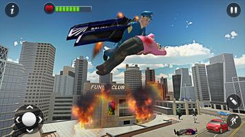 飞行Jetpack英雄：迈阿密黑帮犯罪模拟器 截图 1