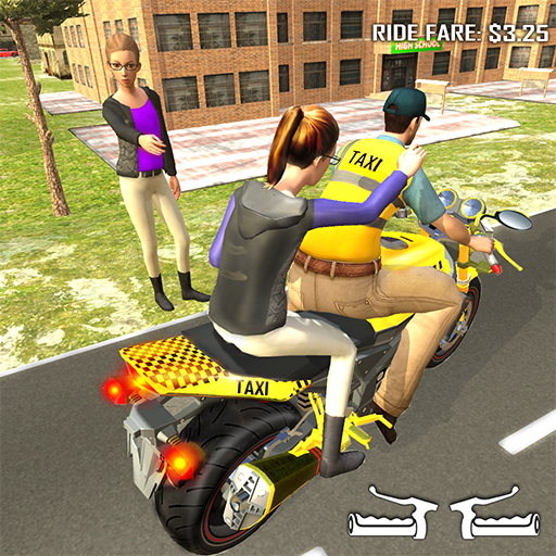 Bike Taxi Sim 3D Driving Games