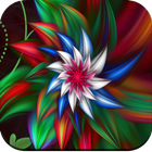 3D Flower Wallpaper आइकन