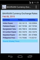 BAHRAIN Currency Exchange Rate capture d'écran 1