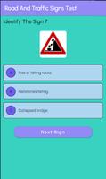 Road And Traffic Signs Test capture d'écran 3