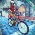 Xmas Mountain Bicycle Stunt icône