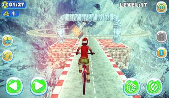 Xmas Mountain Bicycle Stunt capture d'écran 2