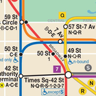 Map of NYC Subway: offline MTA biểu tượng