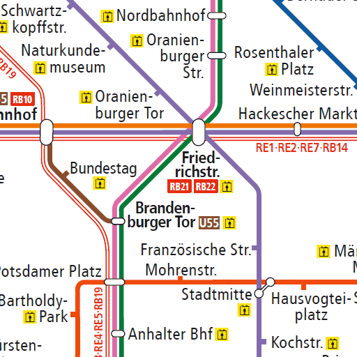 Berlin Liniennetz S Bahn und U