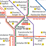 Berlin Liniennetz S Bahn und U アイコン