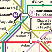 Metro Paris Map: Offline map o-icoon