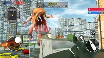 Fish Shooter: FPS Survival io captura de pantalla 3