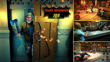 Angry Neighbor Haunted House Games - Escape Plan captura de pantalla 3