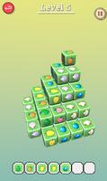 Fruit Cube Tile Match 3D Affiche