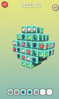 Fruit Cube Tile Match 3D capture d'écran 2