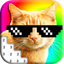 Thug Life Pixel Art: MLG Color By Number Memes APK