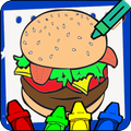 Fast Food Coloring Book
