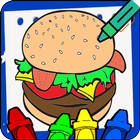 Fast Food Coloring Book icône