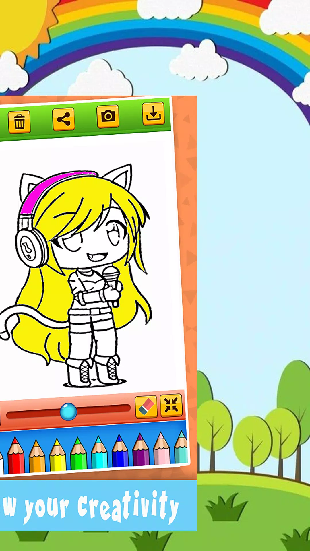 Gacha Life 15 para colorir