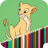 King Lion Coloring Book icône