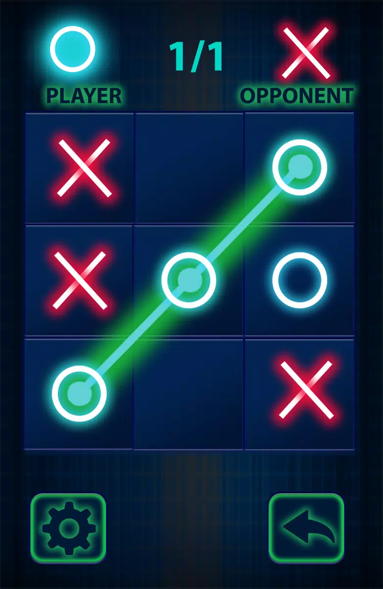 Tic Tac Toe Glow by TMSOFT Game for Android - Download