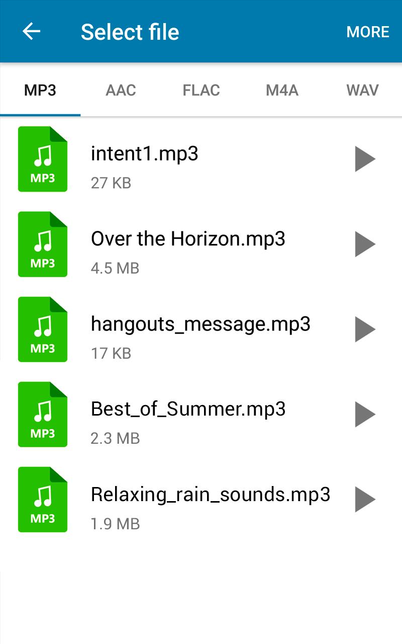 MP3 Converter (music ogg flac wav wma aac) for Android - APK Download