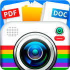 翻譯攝像頭掃描儀，PDF，DOC，照片。 圖標