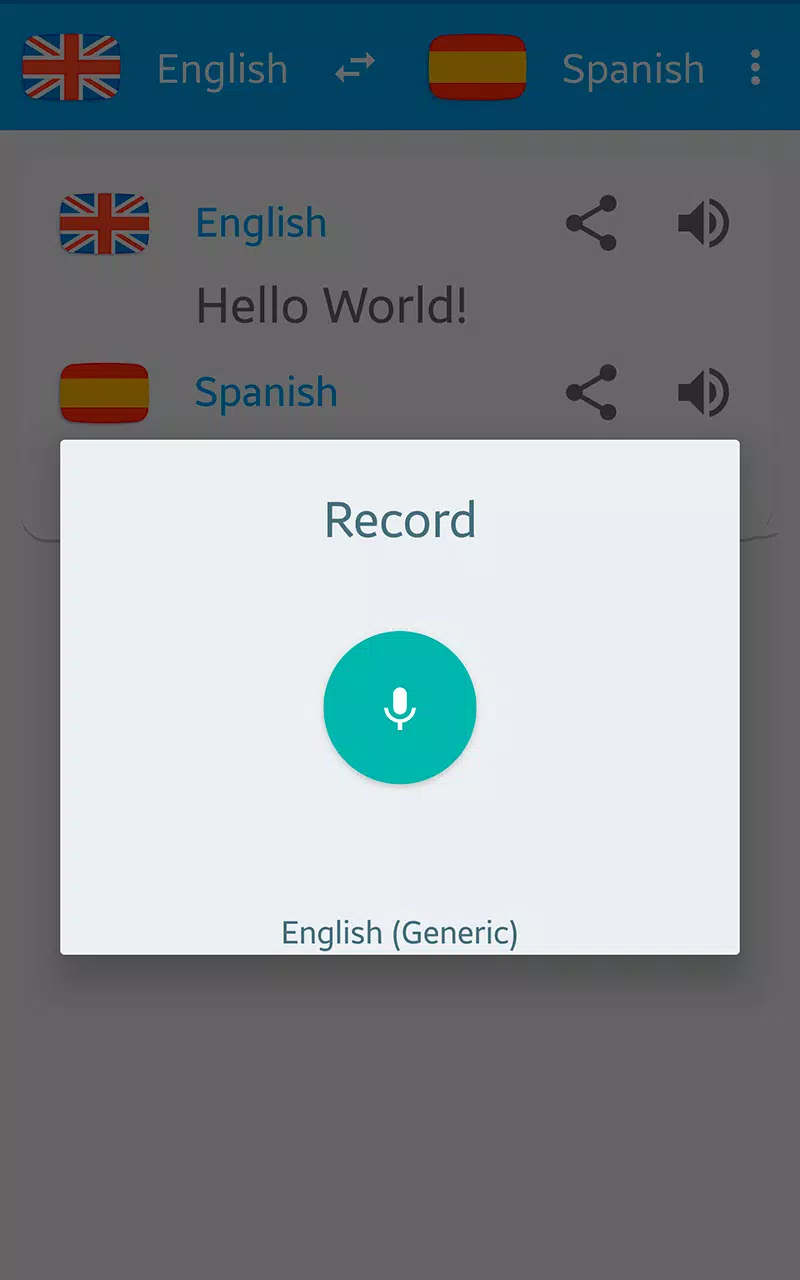 Descarga de APK de Español - Ingles. Traducir voz para Android