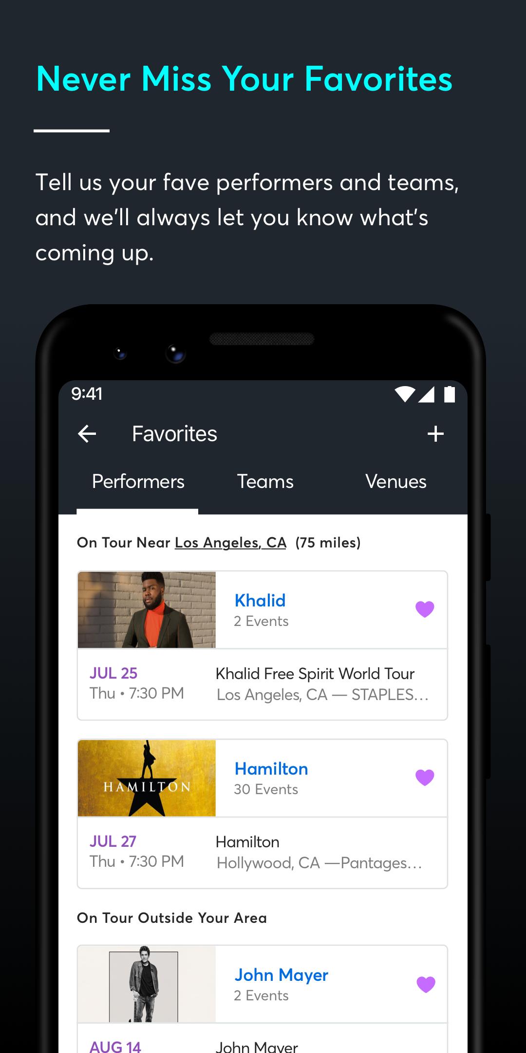 Android için Ticketmaster－Buy, Sell Tickets to Concerts, Sports - APK'yı  İndir