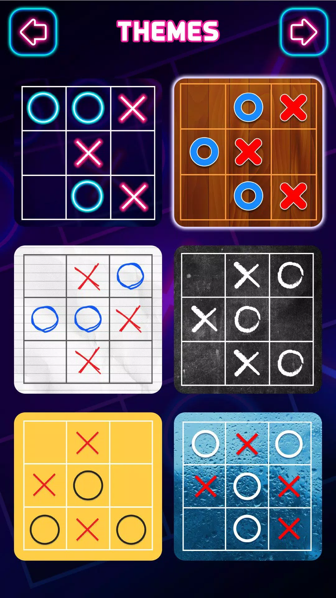 Tic Tac Toe 2 Player: XO Glow Game for Android - Download