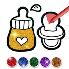 Glitter Accessories Coloring A-icoon