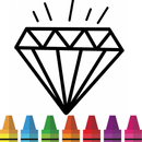 Diamond Coloring & Drawing for kids aplikacja