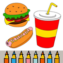 Food Coloring Book - kids Coloring Game aplikacja