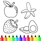 Fruits and Vegetables Coloring آئیکن