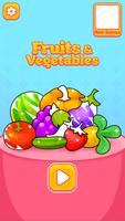 Fruits and Vegetables Coloring 포스터