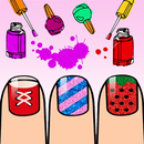 Nails Art: Girls Fashion Coloring Book aplikacja