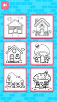 Glitter House Coloring ảnh chụp màn hình 1