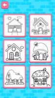 Glitter House Coloring اسکرین شاٹ 1