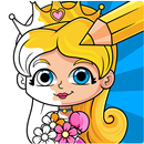 Princess Coloring Book Pages: Kids Coloring Games APK