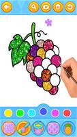 Fruits Coloring Game syot layar 2