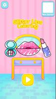 Glitter Lips coloring penulis hantaran