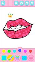 Glitter Lips coloring syot layar 2