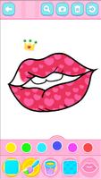برنامه‌نما Glitter Lips coloring عکس از صفحه