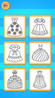 Glitter Dress Coloring Plakat