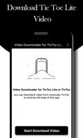 Video Downlaoder For Tic Toc Lite poster