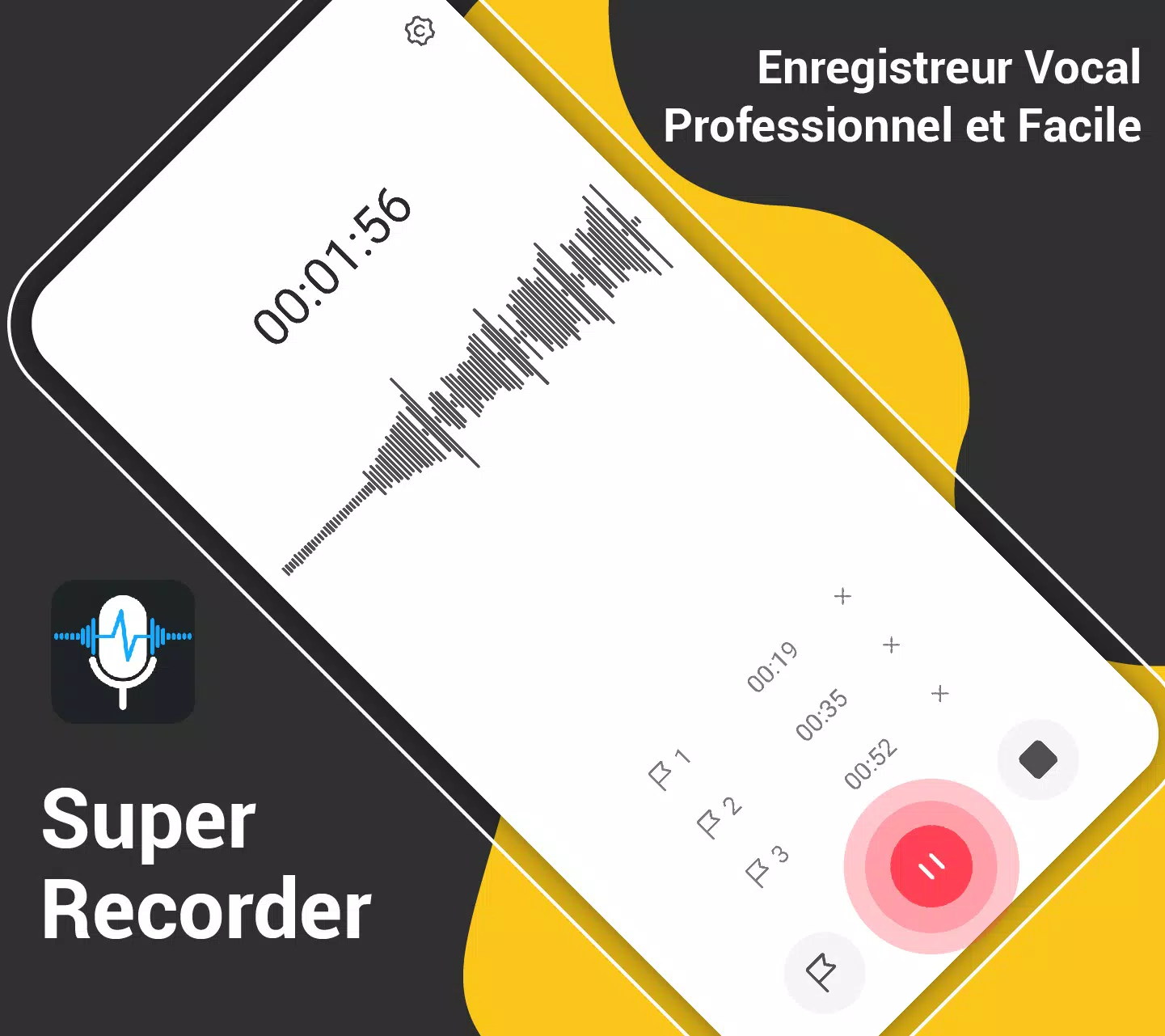 Enregistreur Vocal Audio Voix APK pour Android Télécharger