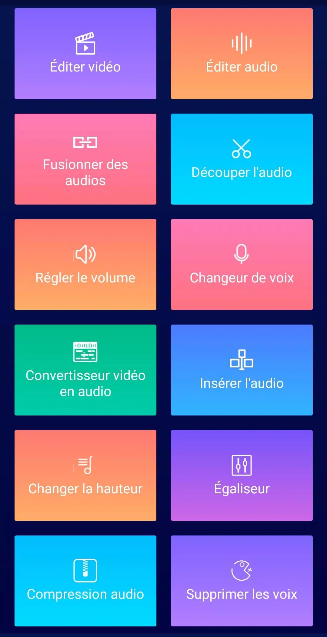 Montage Audio, Couper Musique APK pour Android Télécharger