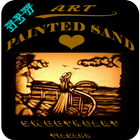 Art incroyable de la peinture de sable icône