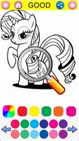 Coloring Book Pony Pink Princess Affiche