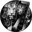 Broken screen tiger theme APK