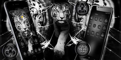 Broken screen tiger theme screenshot 3