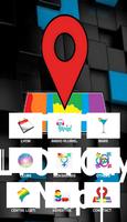 Lyon Gay Map plakat