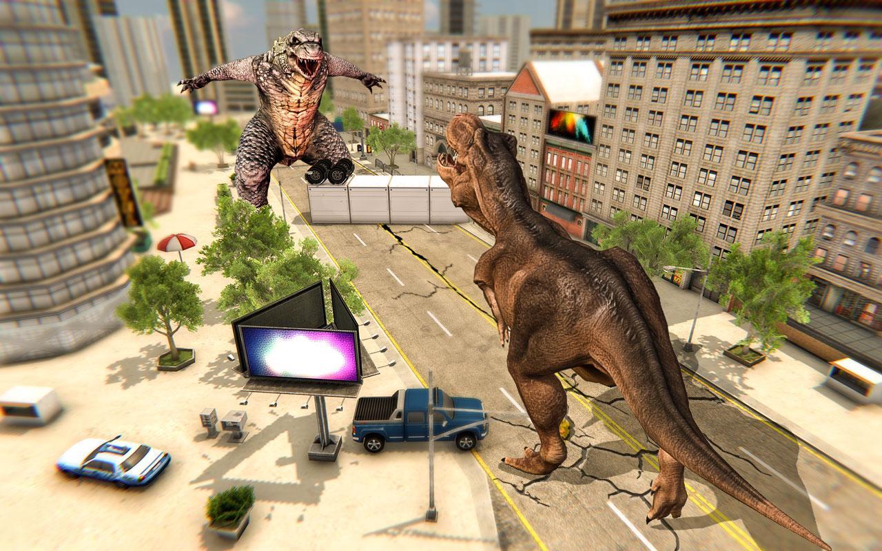 Monster Dinosaur Rampage City Attack For Android Apk Download - dino rampage roblox