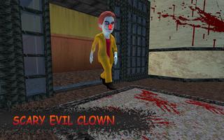 Scary Evil Clown Pennywise 3D poster